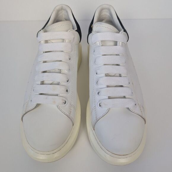 Alexander McQueen Men's Platform Sneakers Black and White 38 - Picture 5 of 15